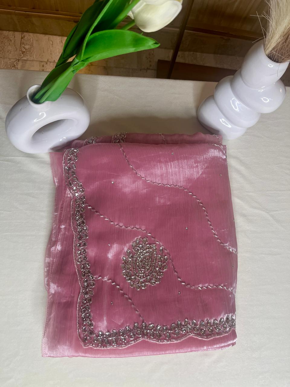 Jimmy Choo Pink Saree