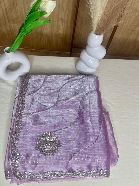 Jimmy Choo Purple Saree