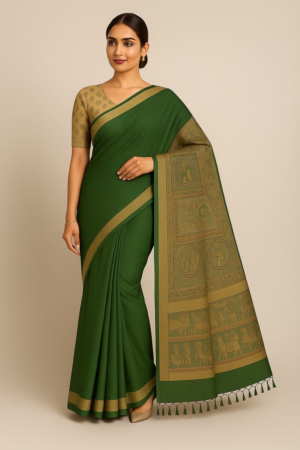 Green Silk Saree